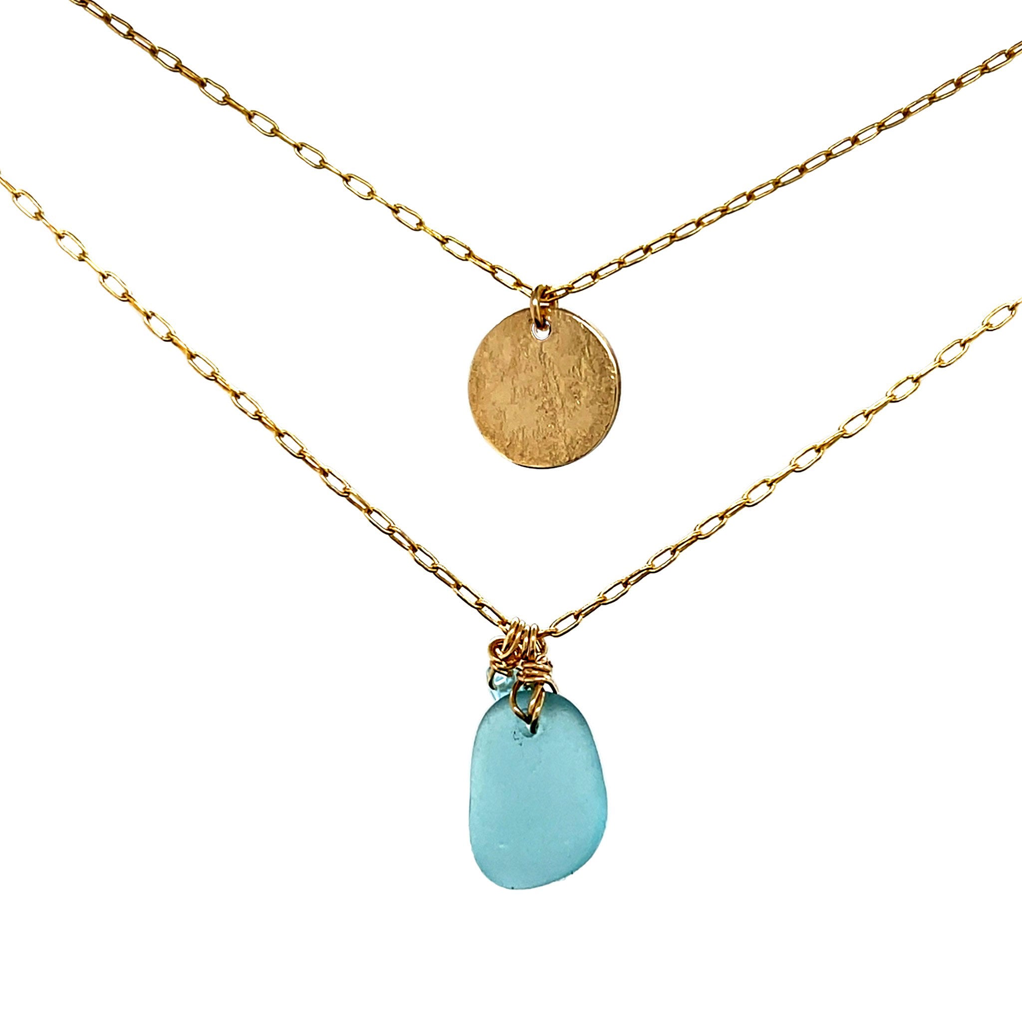 Gold Disc Necklace