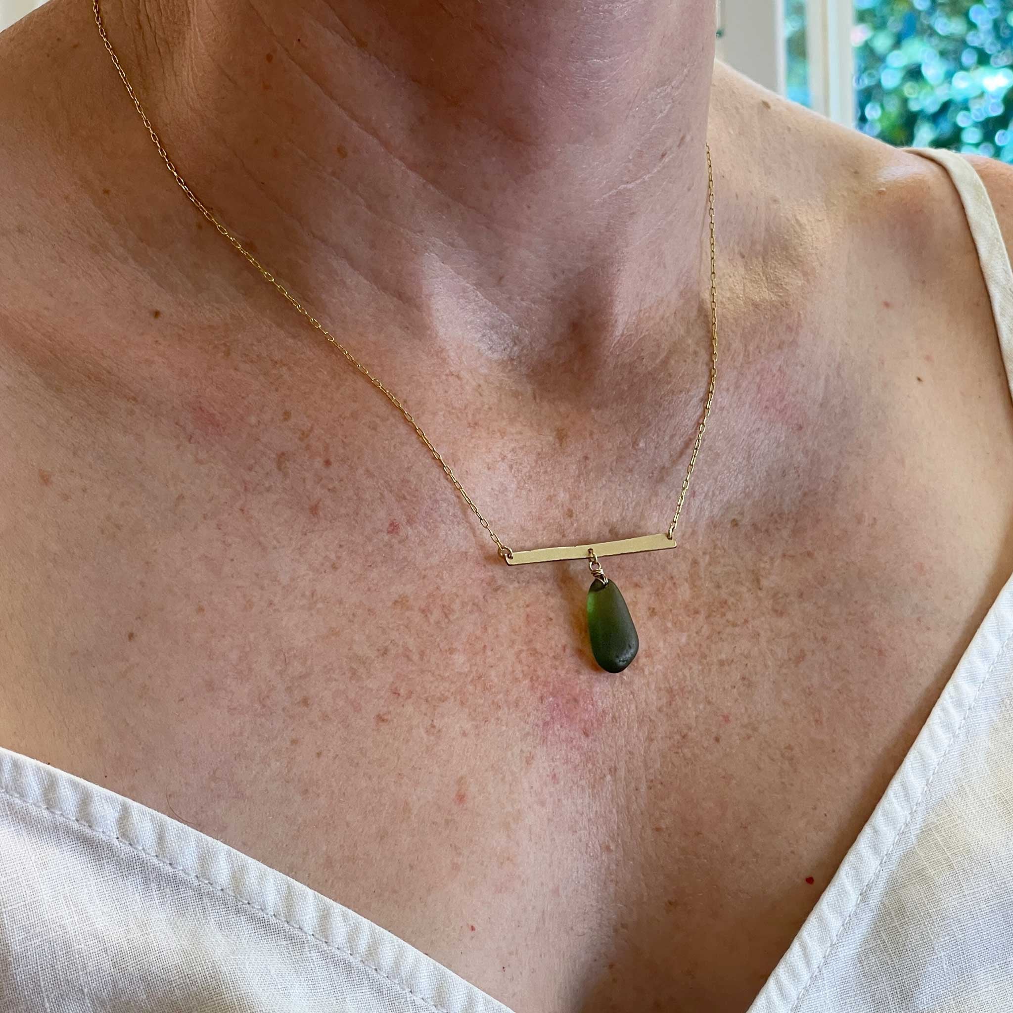 gold bar necklace