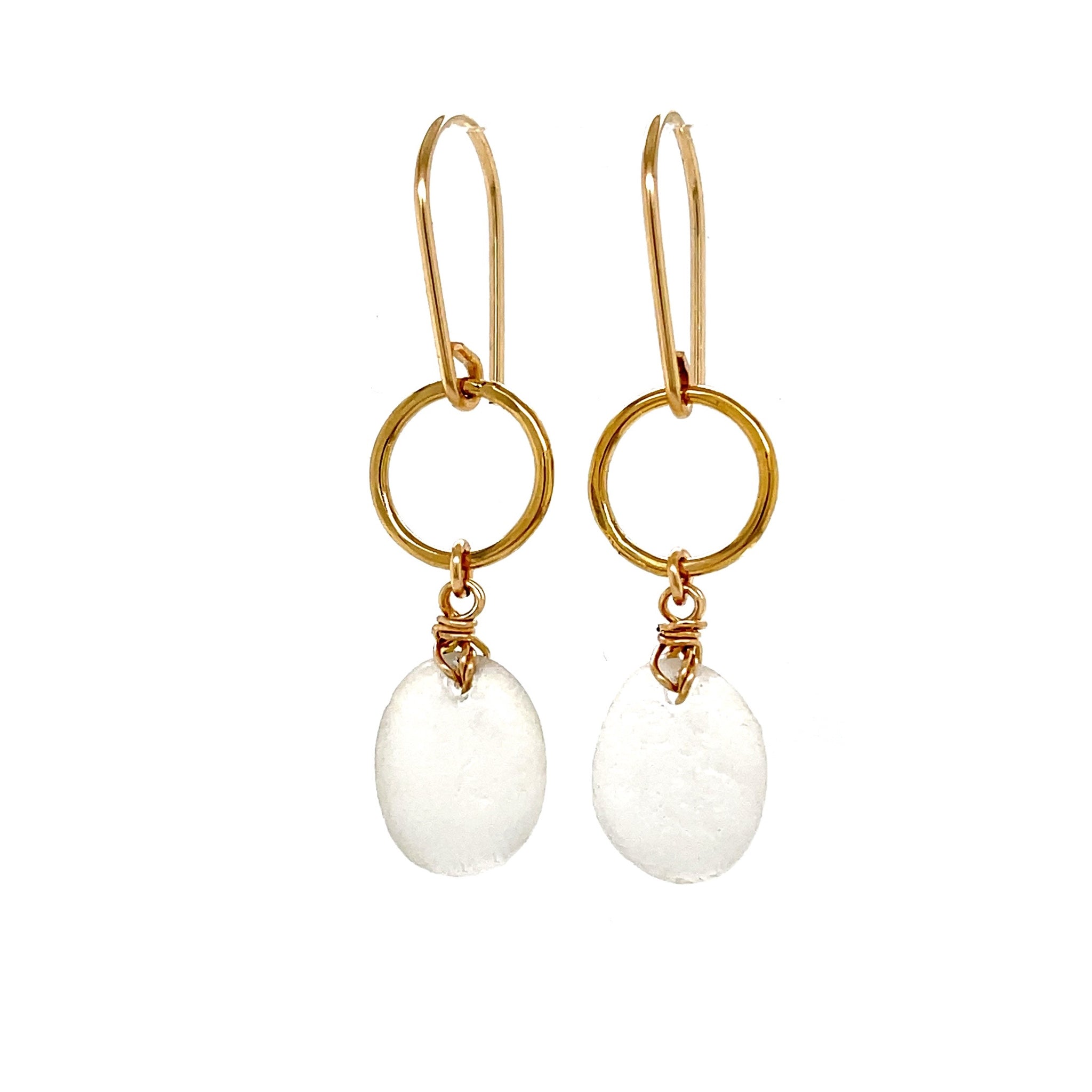 gold circle earrings