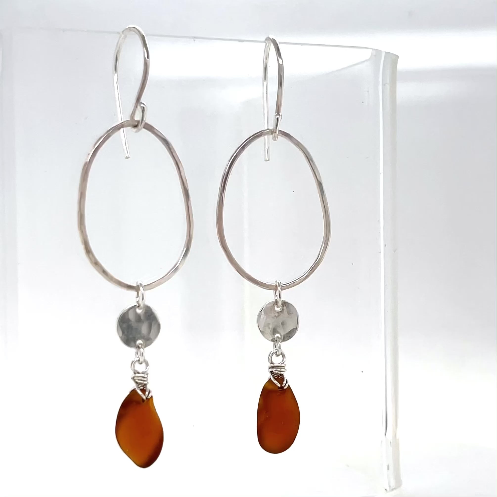 silver statement earrings