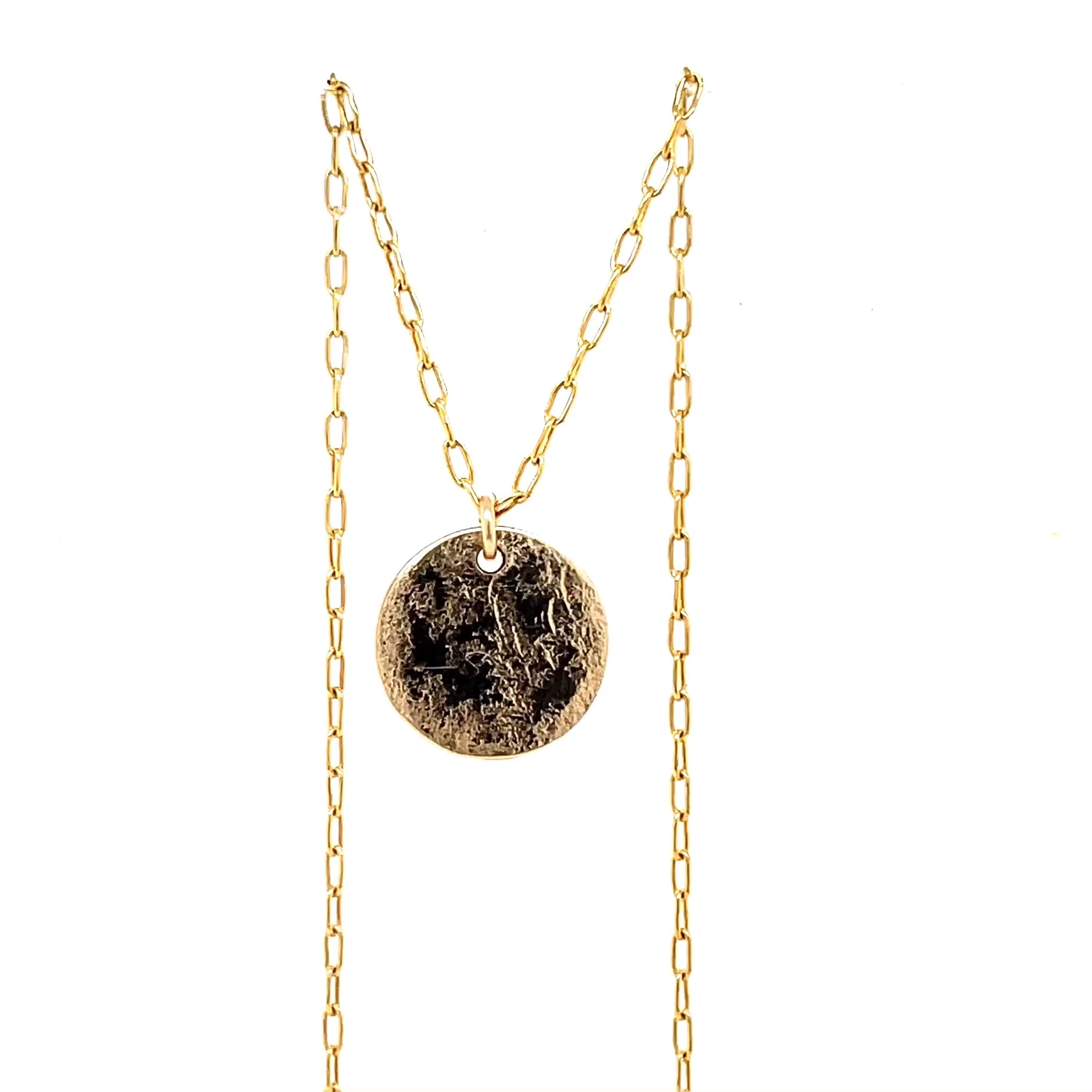 Gold Disc Necklace