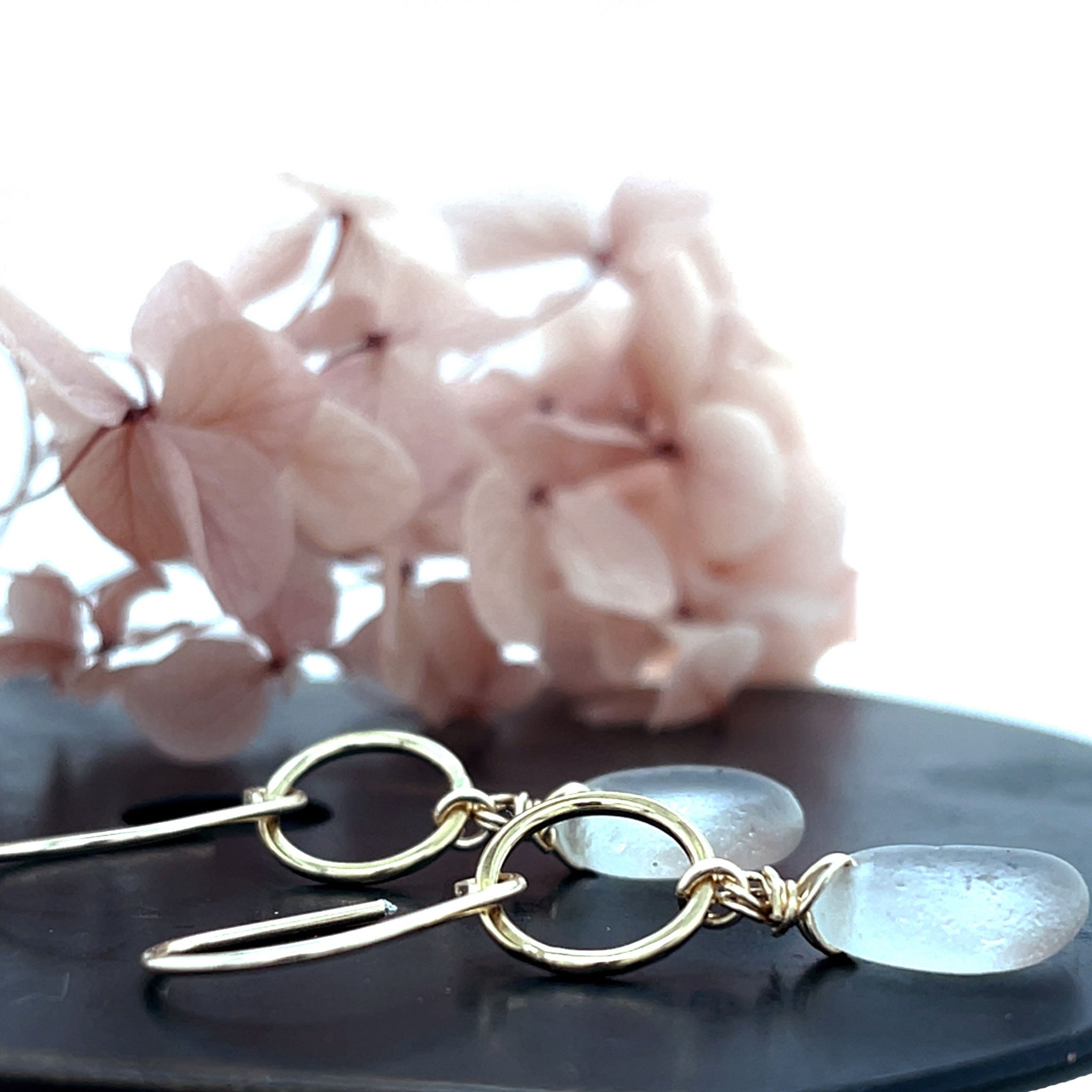 gold circle earrings
