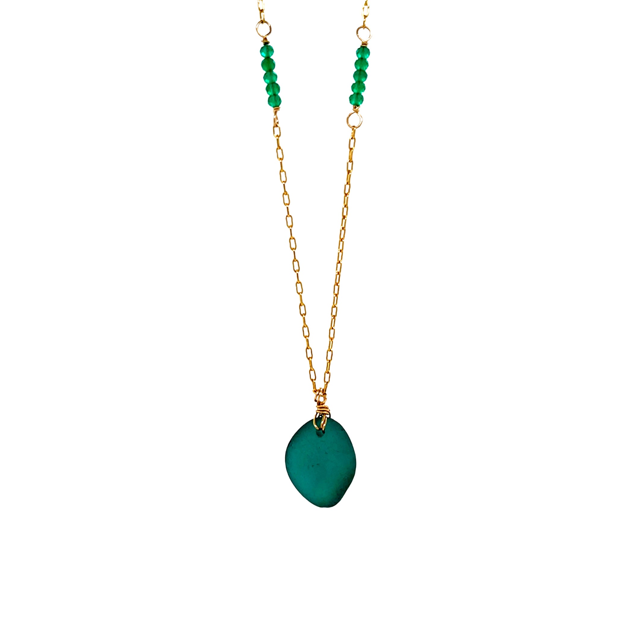 rare seaglass necklace