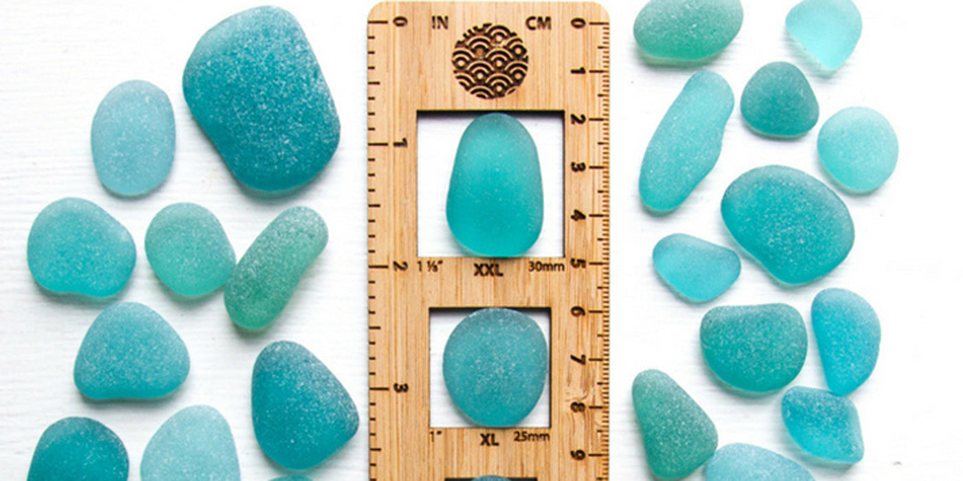 Aqua Blue Seaglass Collected in Japan