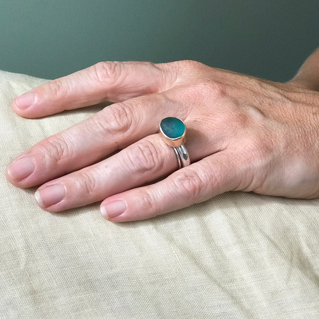 Sea Glass Rings