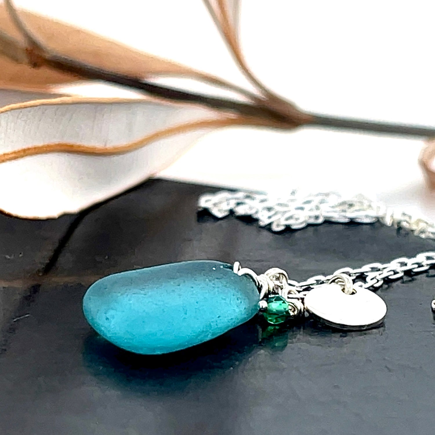turquoise and silver necklace
