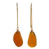 amber seaglass gold earrings handmade earrings australia