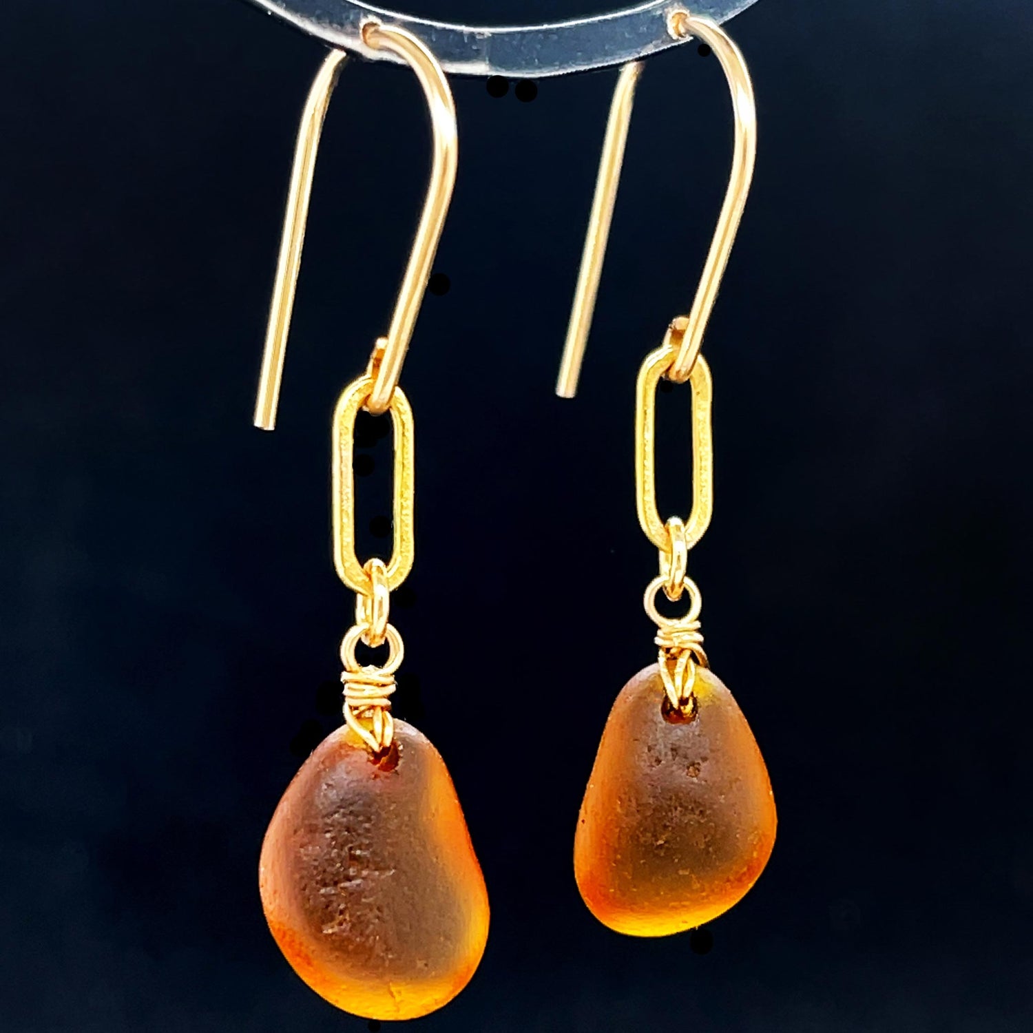amber gold drop earrings australia