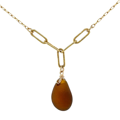 amber gold necklace pendant