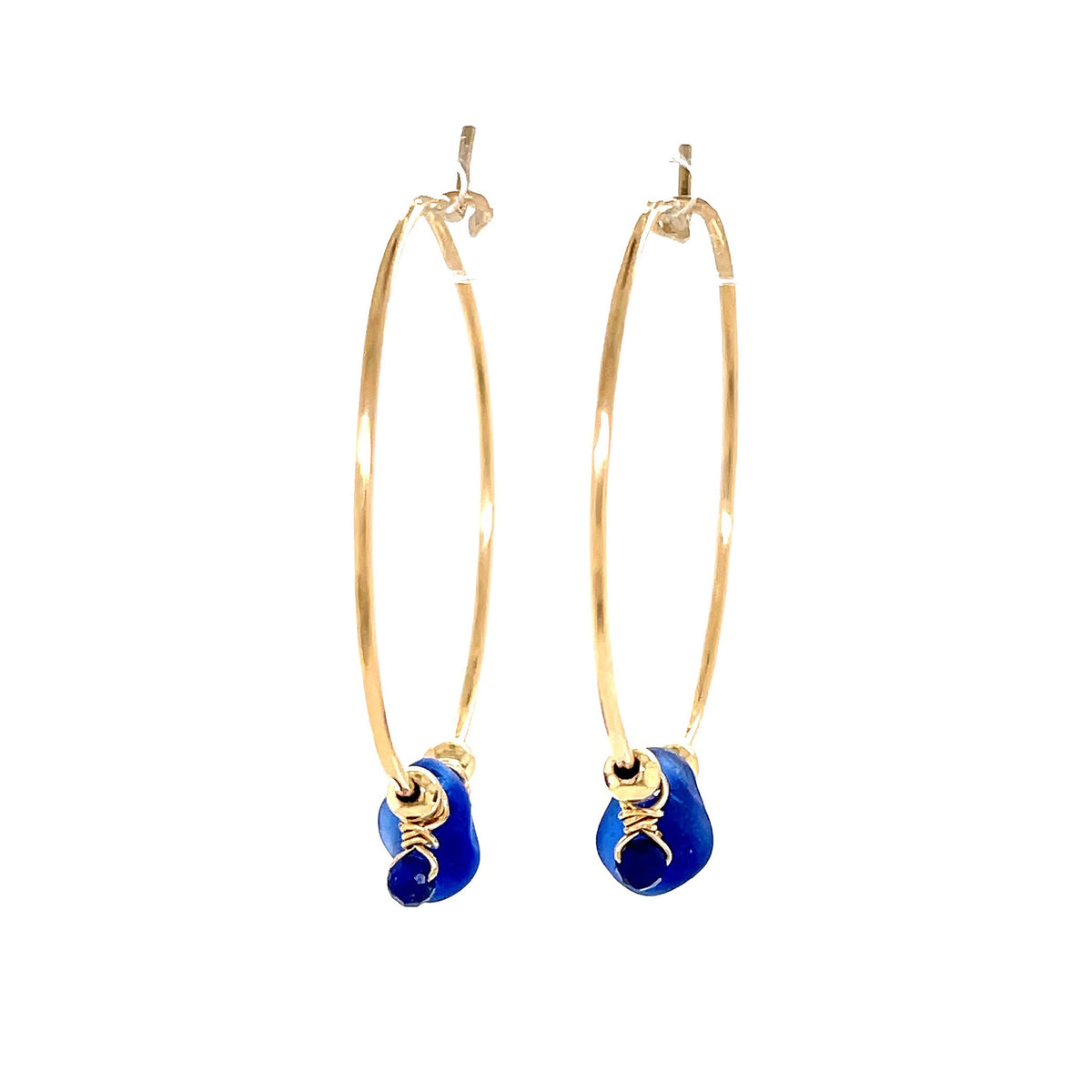 lapis blue hoops
