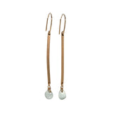 gold bar earrings

