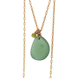 peridot chain necklace
