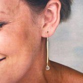 gold wedding earrings
