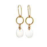 gold circle earrings