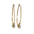 pearl hoops gold earrings