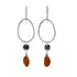 amber silver statement earrings australia