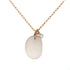 gold necklace with clear seaglass and aquamarines kriket broadhurst jewellery